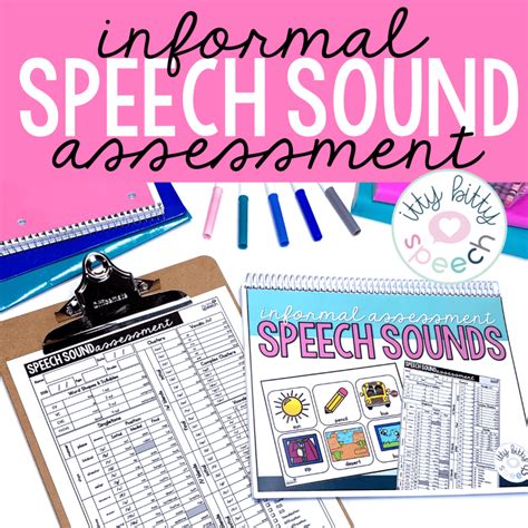 Informal Speech Sound Assessment Articulation Screener For Speech Therapy Itty Bitty Speech