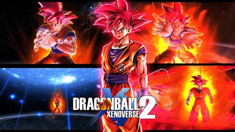 Son Goku Super Saiyen God Divin Showcase Dragon Ball Xenoverse 2