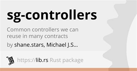 Sg Controllers Unregulated Finances In Rust Lib Rs