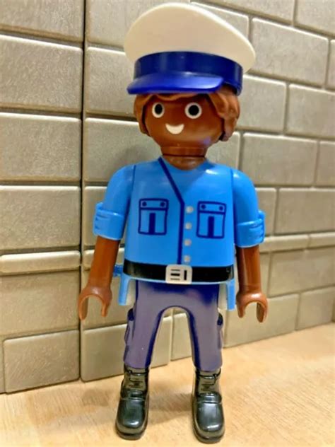 PLAYMOBIL PERSONNAGE POLICIER Gendarme Pompier 41C Pour CUSTOM RARE