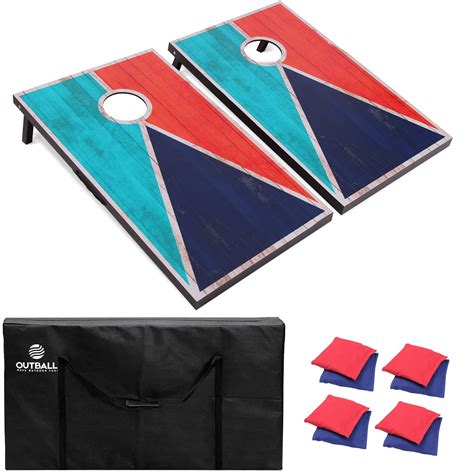Snapklik.com : Outball Cornhole Set 4x2 Feet Regulation Size Corn Holes