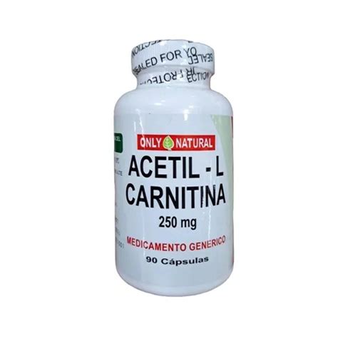 Acetyl L Carnitina Mg Capsulas Only Natural