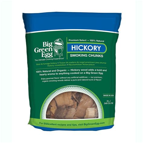 Premium Kiln Dried Hickory Wood Smoking Chunks – Big Green Egg