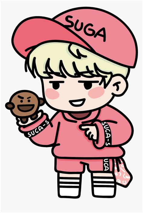 Suga Yoongi Chibi Suga Bts Fanart Hd Png Download Transparent Png