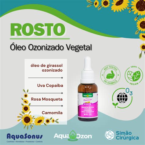 Oleo De Girassol Para O Rosto - Óleo de Girassol Ozonizado para Rosto 100% Natural e Vegano |Efeito ...