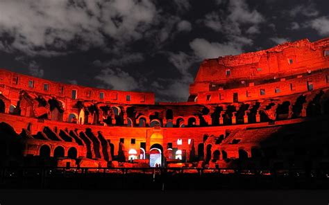 Colosseum At Night Wallpaper