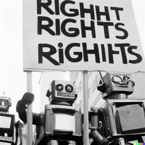 Robots Rights Protest Vintage Associated Press Photo Rdalle2