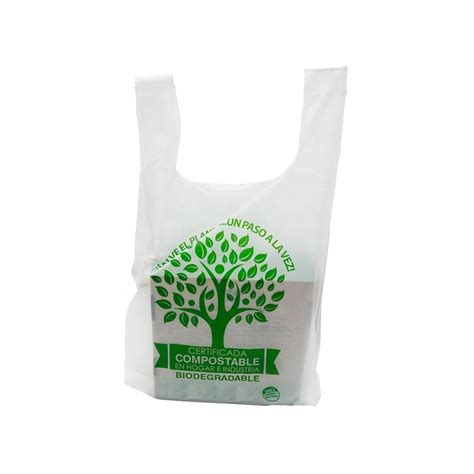 Biodegradable T Shirt Bag Custom Printed