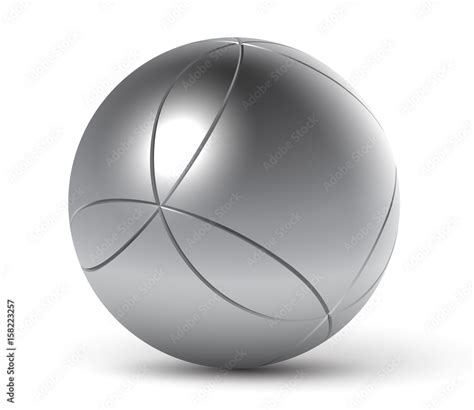 Boule De Pétanque Vectorielle 1 Stock Vector Adobe Stock