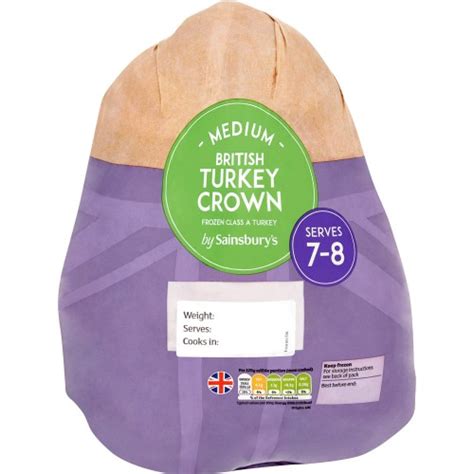 Sainsbury S Medium Frozen British Turkey Crown Kg Compare Prices