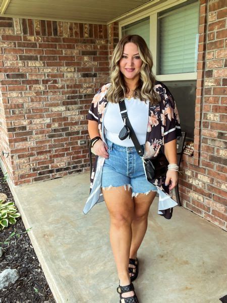 Curve Love High Rise Dad Shorts Curated On LTK Jean Short Outfits