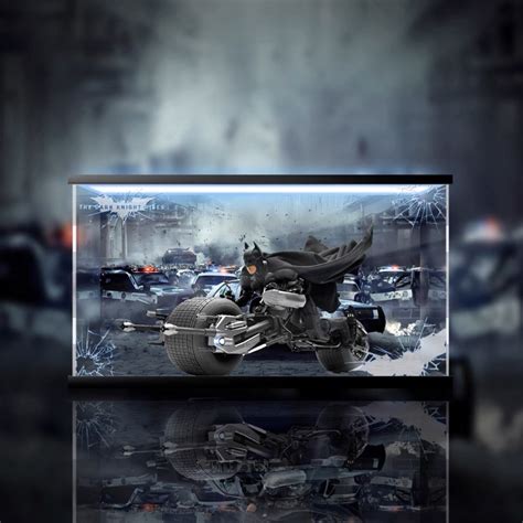 Yao 挖寶趣 HOT TOYS MMS591 黑暗騎士黎明昇起 蝙蝠機車 公仔 可動 專用展示盒 蝦皮購物