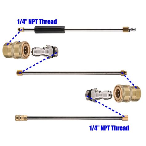 Pressure Washer Adaper, 1/4" Quick Connect Set, 5,000 PSI – PWaccs
