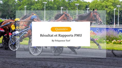 Resultat Pmu Du Lundi Arriv E Du Quinte Du Jour