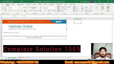 Excel Module Sam End Of Module Project Np Ex Eom Veritate