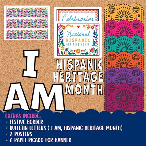 Hispanic Heritage Month Bulletin Board Interactive Social Etsy