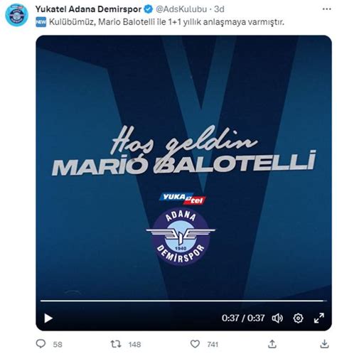 Balotelli yeniden Adana Demirspor da Murat Sancak sürpriz bir şekilde