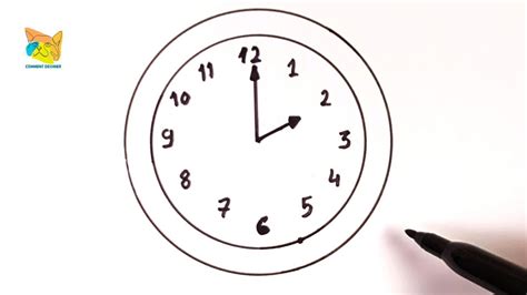 Comment Dessiner Une Horloge Facile YouTube