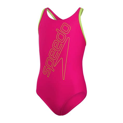 1 Piece Swimsuit For Girls Speedo Boom Logo Placem Flyback