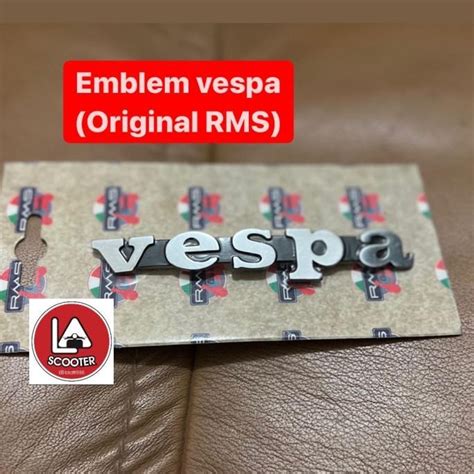 Jual Emblem Vespa Balok Rms Italy Shopee Indonesia