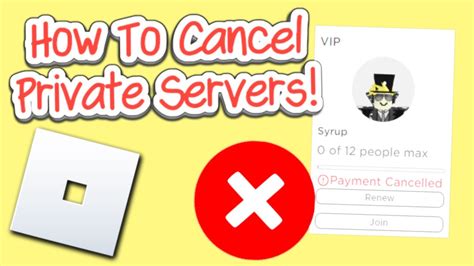 How To Cancel Private Servers On Roblox 2024 Youtube