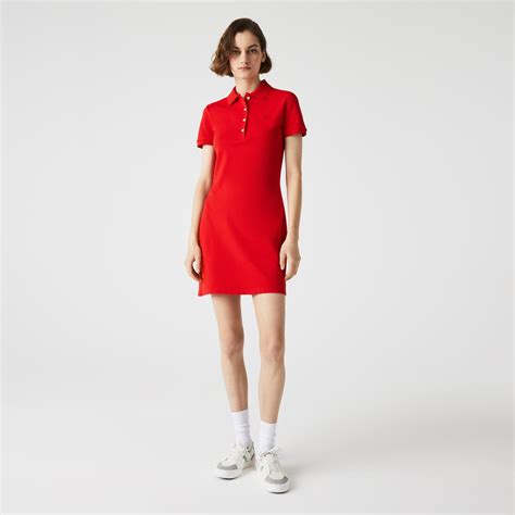 Lacoste Womens Stretch Cotton Piqué Polo Dress Ef5473 Lacoste