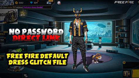 FREE FIRE AND FREE FIRE MAX DEFAULT DRESS GLITCH FILE GARENA FREE