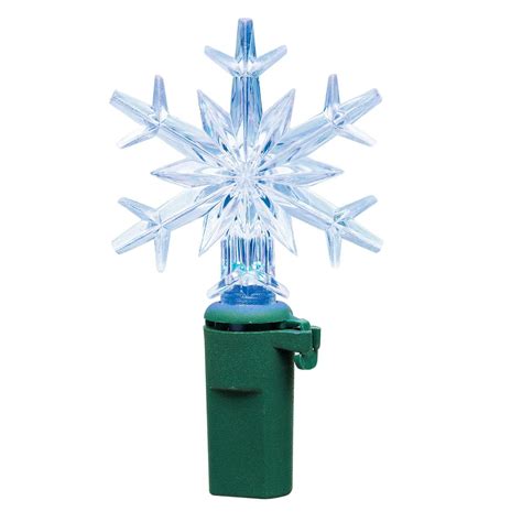 Holiday Time LED Color Changing Snowflake Lights, Battery Operated, 20 ...