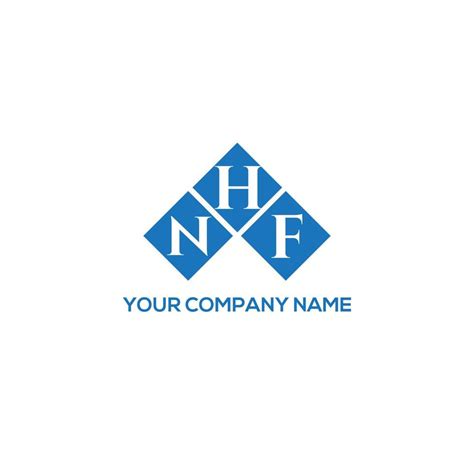 Nhf Letter Logo Design On White Background Nhf Creative Initials