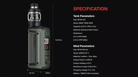 Voopoo Argus Gt Ii Starter Kit A Comprehensive Review Black Note