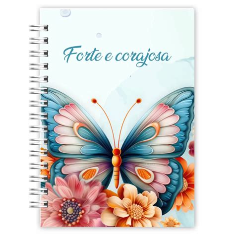 Caderno A5 Forte E Corajosa Gb Paper Encadernação Criativa