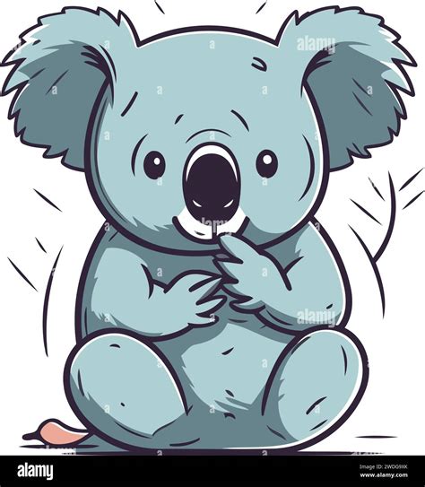 Cute Cartoon Koala Vector Illustration Of A Koala Stock Vector Image