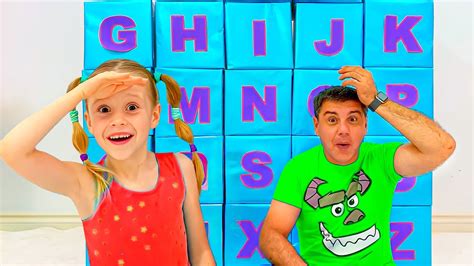 Nastya And Dad Are Learning The Alphabet Youtube