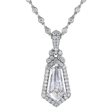 Kite Shaped Diamond Necklace Wixon Jewelers