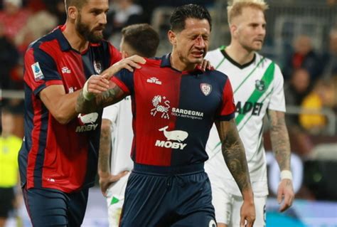 Calcio Cagliari Lapadula Operato Dopo Rottura Setto Nasale Tiscali