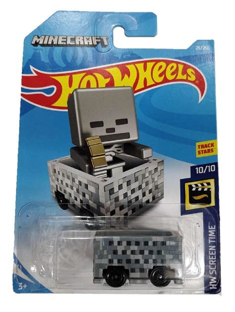 Hot Wheels Hw Screen Time Minecraft Minecart Grey Amazon In Toys Games