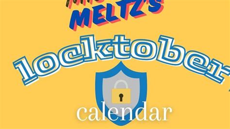 Mistress Meltz S Locktober Activity And Slave Training Calendar MeltzNyoMouf The BBW MILF