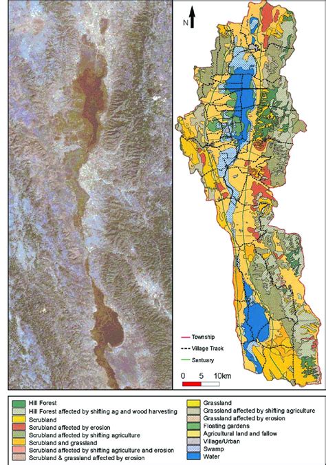 A Natural Color Landsat Enhanced Thematic Mapper Plus Etm Imagery