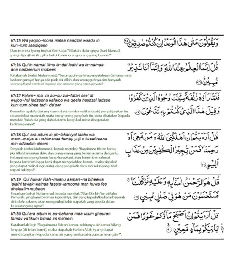 Surah Al Kahfi Rumi Ringkas 1 10 Surah Al Mulk Rumi Versi Pdf Terjemahan Dan Kelebihan The