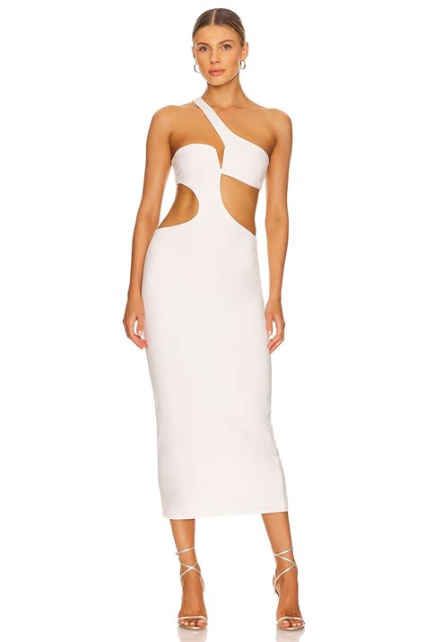 Nbd Kara Midi Dress In White Revolve