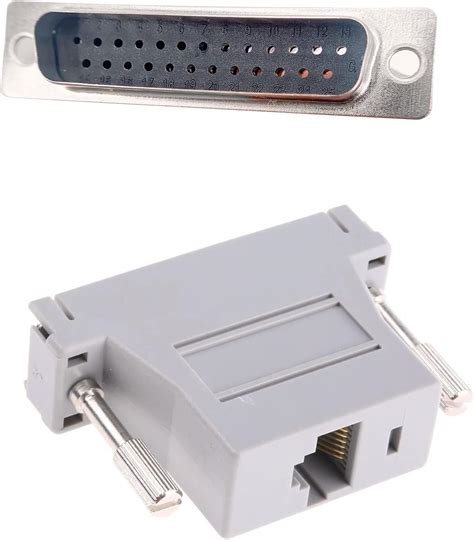 Jienk 2Pcs DB25 Male to RJ45 Modular Adapter DB25 to RJ45 Female Jack ...