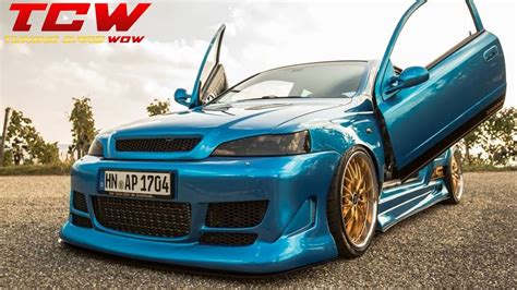 Blue Opel Astra G Opc Show Car Tuning Project Before And After Youtube