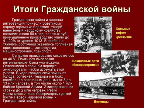 Гражданская война в России (1918-1922) - презентация онлайн