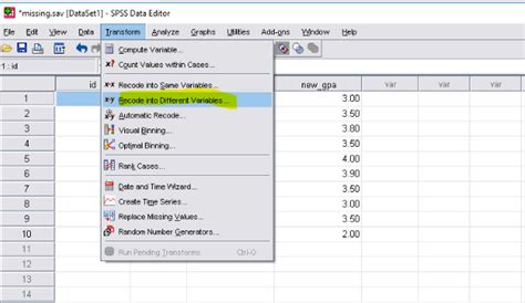 Variable Transformation Recoding Variables Using Spss Artofit