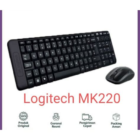 Jual Keyboard Mouse Wireless Logitech MK220 ORIGINAL GARANSI RESMI 3