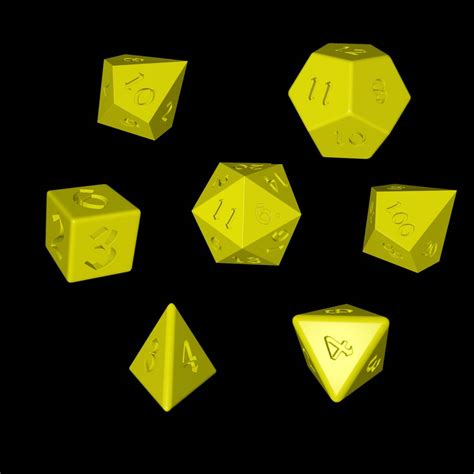 3D printed Dungeons and Dragons Dice set・Cults