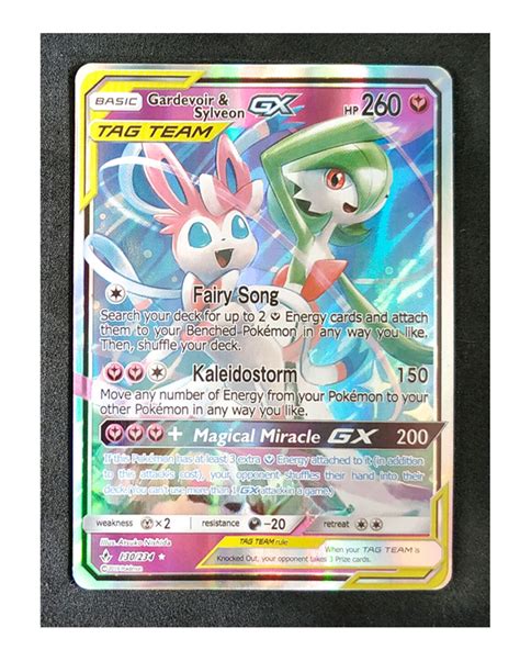 Gardevoir Sylveon Set Of 6 Cards Tag Team Card Gx Card Etsy