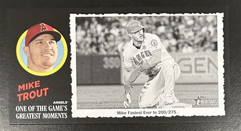 Topps Heritage Topps Greatest Moments Box Toppers Mike