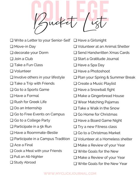 The Ultimate College Bucket List 50 Things To Do Before You Graduate