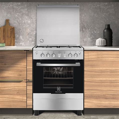 ELECTROLUX 60X60 COOKER, FULL GAS, SELF CLEAN, STEEL, EKG613A1OX+B70 ...